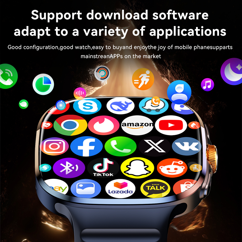 New Large Screen Smartwatch 4G - Compass Lensatic のレビューと価格