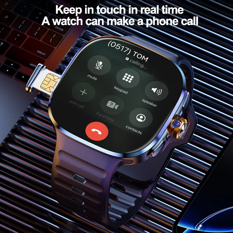 New Large Screen Smartwatch 4G - Compass Lensatic のレビューと価格