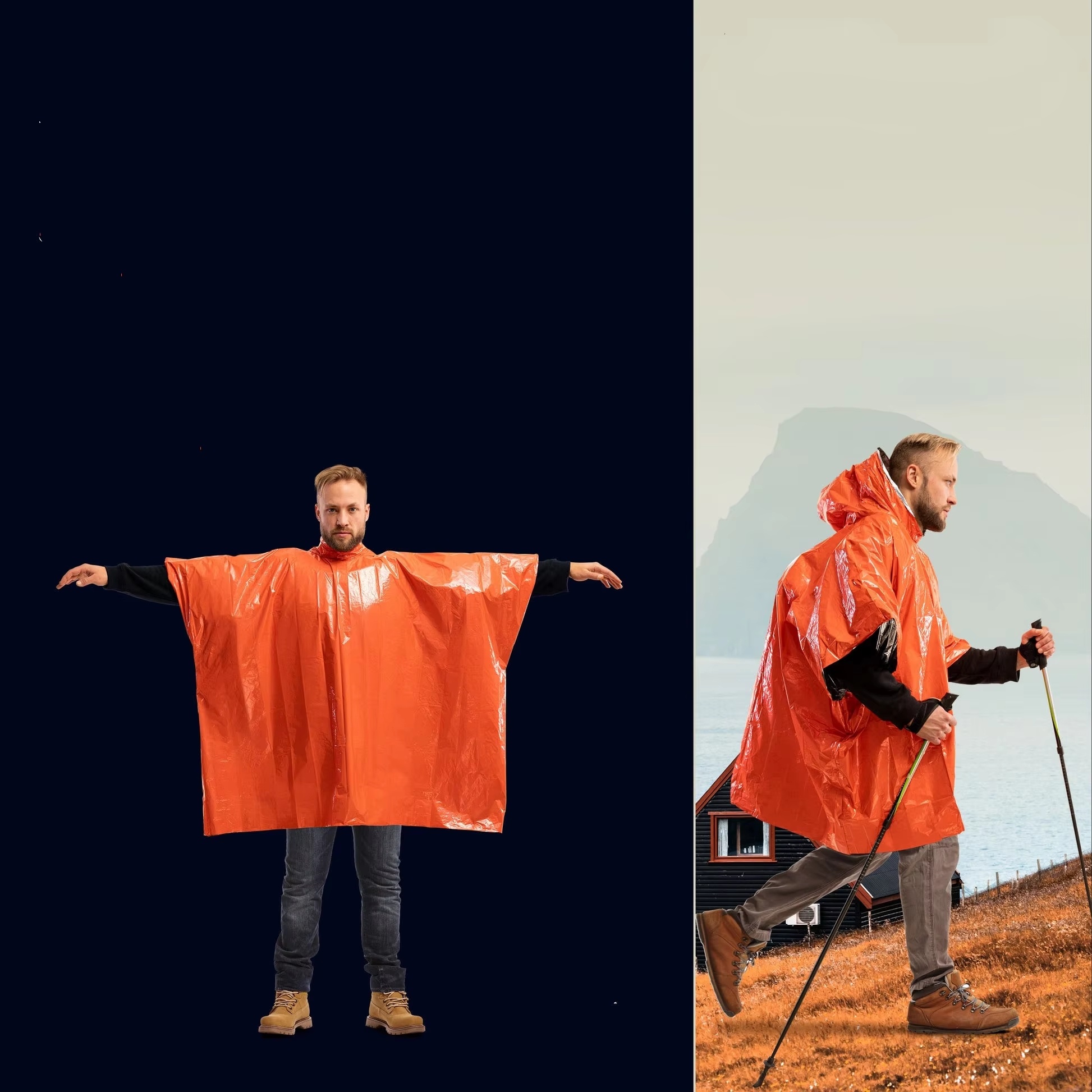 LIFE poncho Emergency Survival - Survival Blanket Reflective のレビューと価格