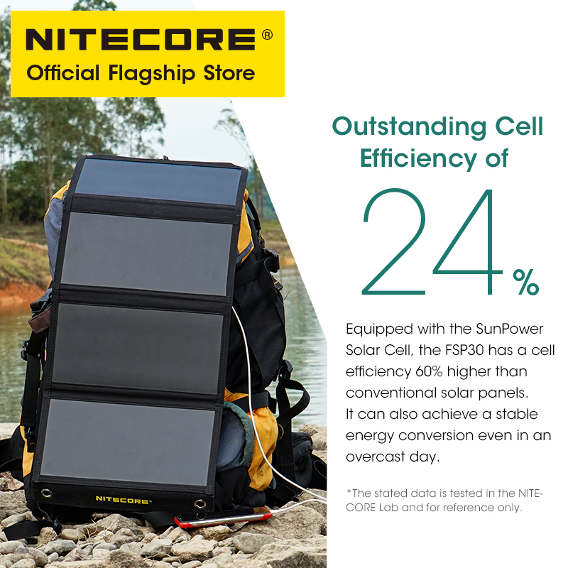NITECORE FSP30 30W Portable So - Solar Emergency Charger のレビューと価格