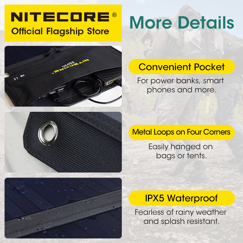 NITECORE FSP30 30W Portable So - Solar Emergency Charger のレビューと価格