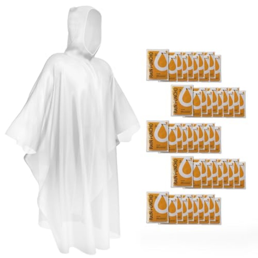 Disposable Rain Ponchos Emerge - Emergency Poncho Rain のレビューと価格
