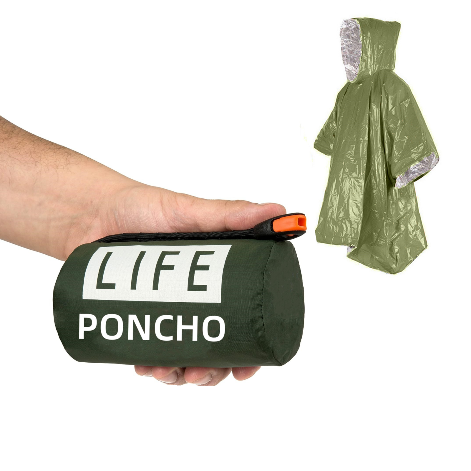 LIFE Emergency Survival Poncho - Survival Blanket Reflective のレビューと価格