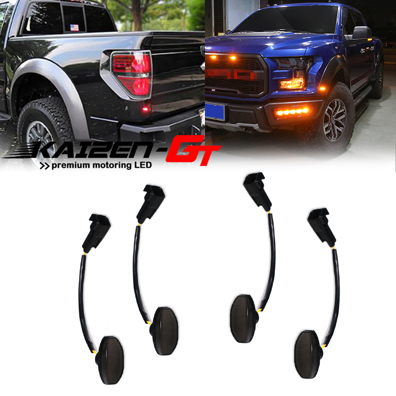 4PCS Smoked Lens Front Amber & - Signal Flare Kit のレビューと価格