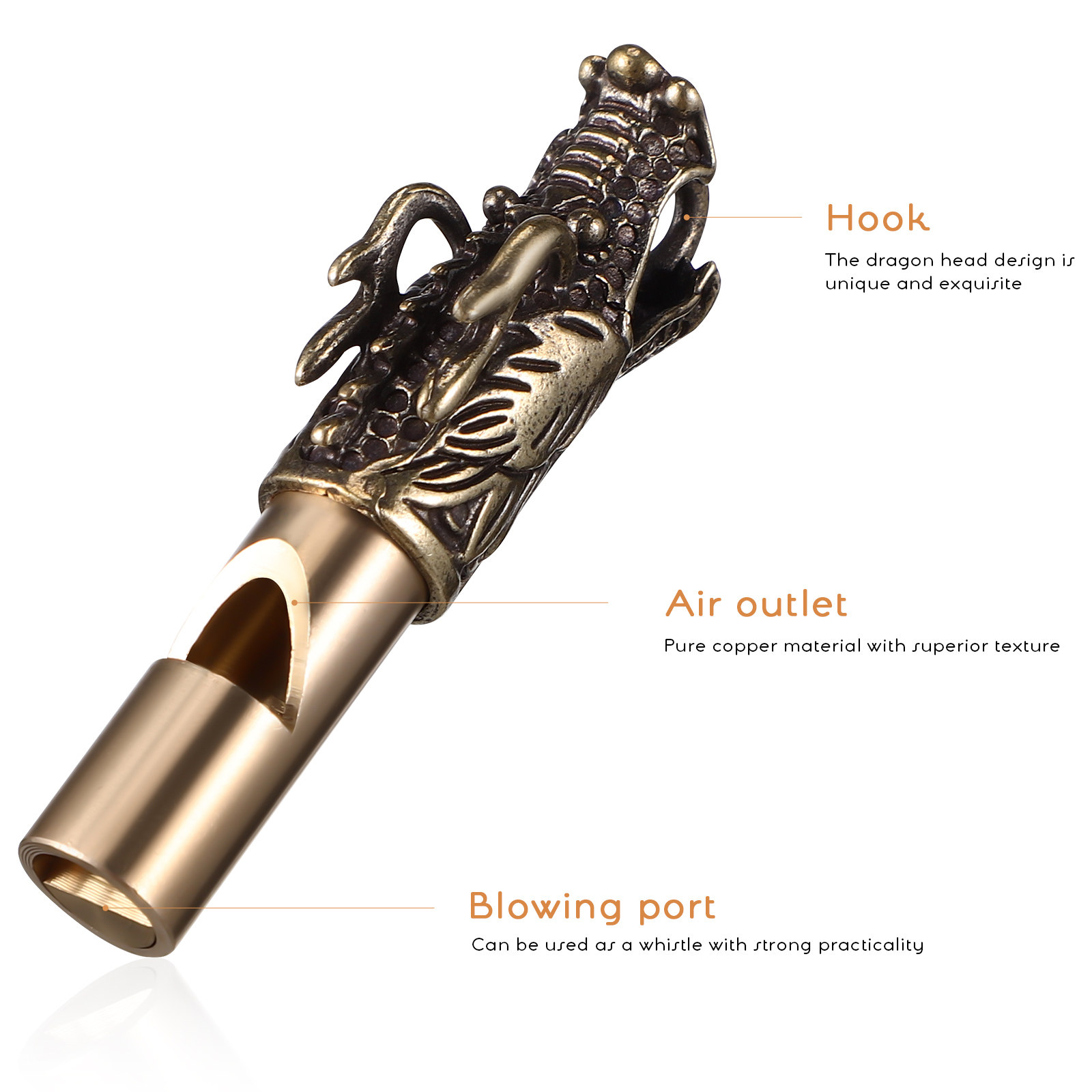 3Pcs Chinese Dragon Whistles B - Emergency Whistle Loud のレビューと価格